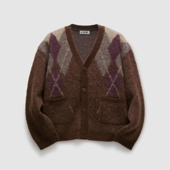 [BUNJANG] Coour Argyle Cardigan / 쿠어 아가일 가디건