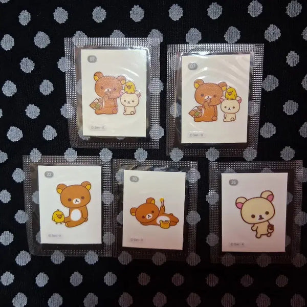 [BUNJANG] Rilakkuma Korilakkuma Sticker Ttibuttiseal Bundle Set / 일괄! 리락쿠마 코리락쿠마 스티커 띠부띠부씰 띠부실 7 22 30 35번