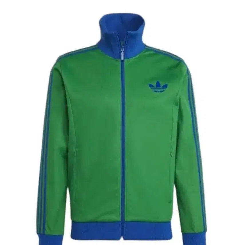 [BUNJANG] Adidas Originals Heritage Stripe Track Zip-Up Green Blue / 아디다스 트랙탑 그린 블루