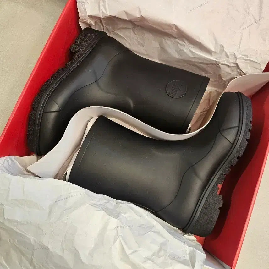 [BUNJANG] Fitflop Wonderwelly Short Wellington Rain Boots Black / (새것235) 레인부츠