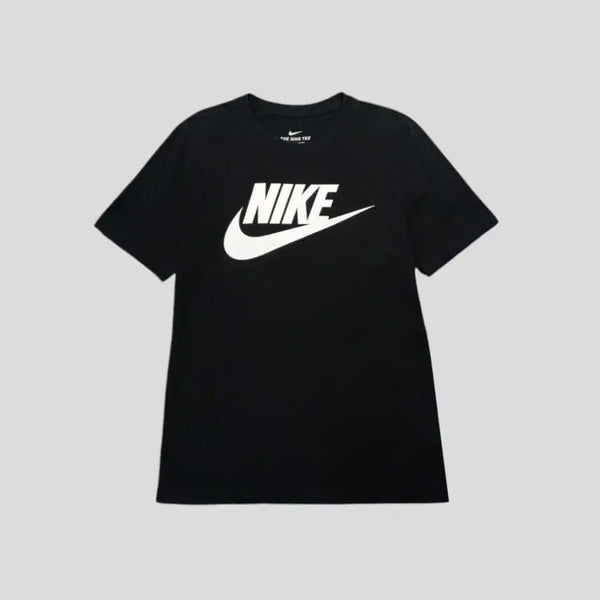 [BUNJANG] Nike Futura Logo Cotton T-Shirt / 나이키 블랙 화이트 퓨추라로고 올드스쿨 코튼 반팔 티셔츠 M