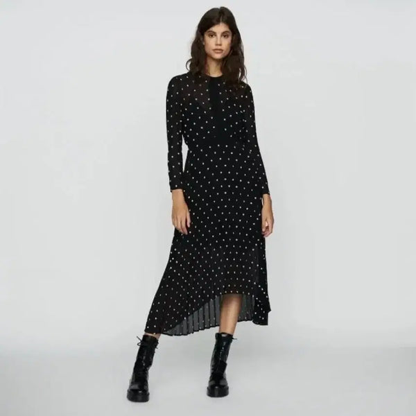 [BUNJANG] Maje Pleated Sheer Dress / maje 마쥬 플리츠 시스루 원피스 1