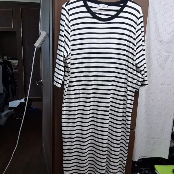 [BUNJANG] Stripe Midi Dress / 스트라이프  원피스(프리)