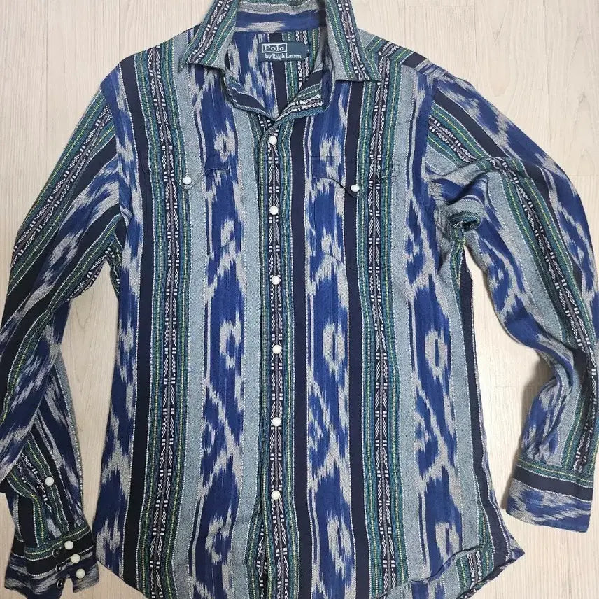 [BUNJANG] Polo Ralph Lauren Patterned Western Shirt / 폴로 랄프로렌 패턴 웨스턴 셔츠