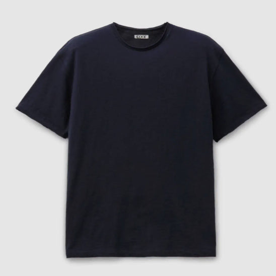 [BUNJANG] COOR Low Cut Slab T-shirt Navy Size L / 쿠어 로우컷 슬라브 티셔츠