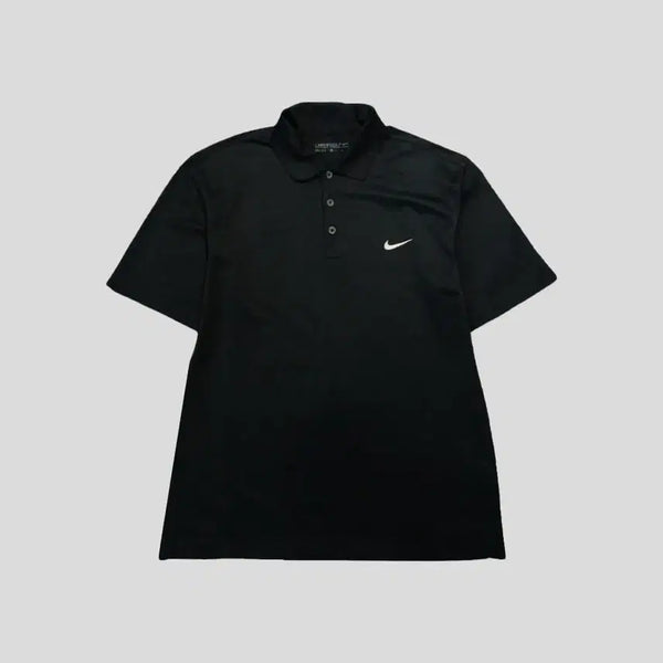 [BUNJANG] Nike Golf Dri-FIT Swoosh Logo Collar Neck Jersey Short Sleeve / 나이키 골프 블랙 화이트 스우시 로고 골프웨어 드라이핏 카라넥 져지 반팔