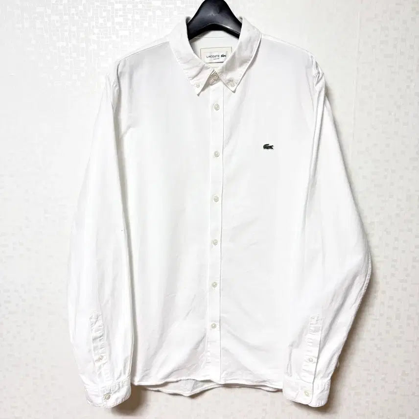 [BUNJANG] Lacoste White Button-Up Shirt L / [L,100]라코스테 셔츠 남방 화이트 lacoste