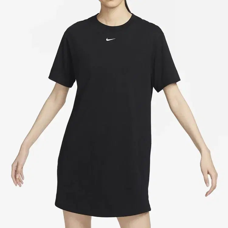 [BUNJANG] Nike NSW Essential Center Swoosh Short Sleeve Dress / L 나이키 NSW 에센셜 센터 스우시 반팔 드레스 원피스