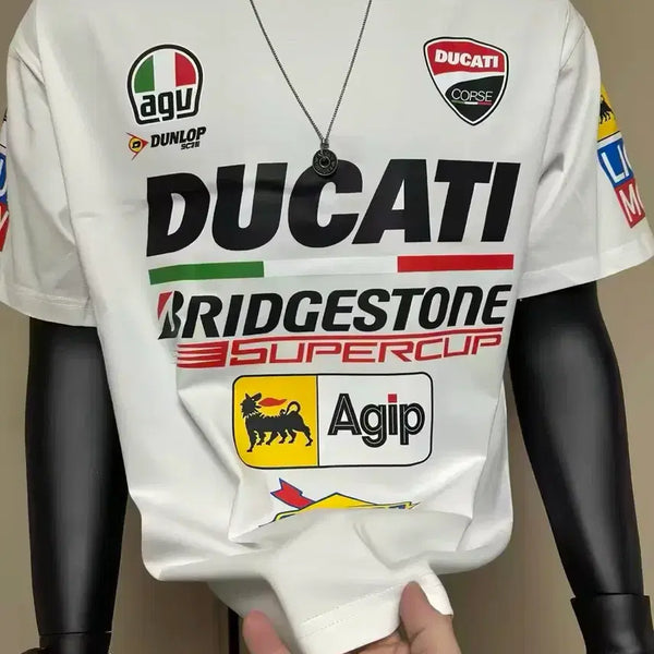[BUNJANG] Ducati Bridgestone Super Cup Short Sleeve T-Shirt White / 두카티 브릿지스톤 슈퍼컵 반팔 티셔츠 화이트