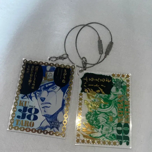 [BUNJANG] JoJo's Bizarre Adventure Jotaro & Jonathan Acrylic Keychain Bundle Set / 죠죠 아크릴 키링 죠타로 죠나단 일괄
