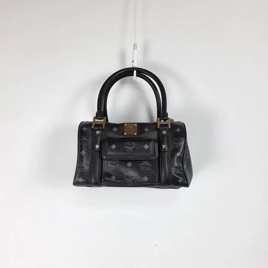[BUNJANG] MCM Boston Bag Tote Black (Seongju Label) / MCM 보스턴백 토트백 블랙 성주라벨 O 260713