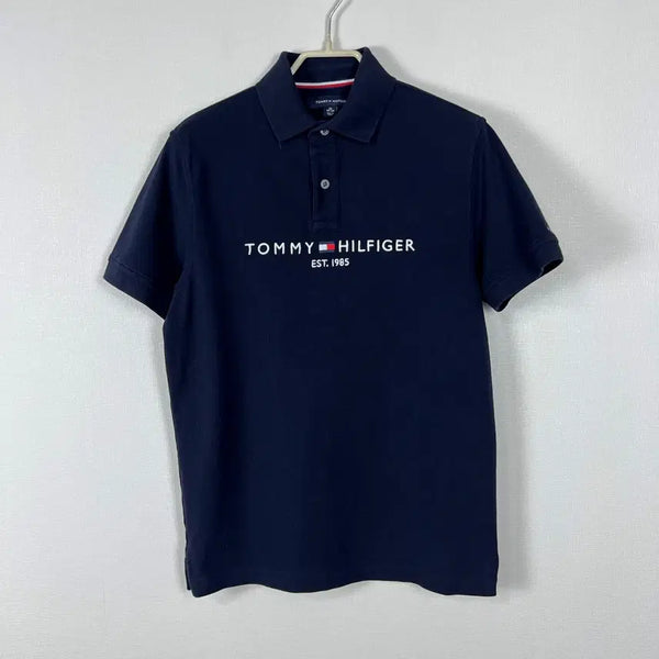 [BUNJANG] Tommy Hilfiger Navy Cotton Short Sleeve T-Shirt Men's XS / 타미힐피거 네이비 면 반팔 티 티셔츠 남XS 라덴 빈티지