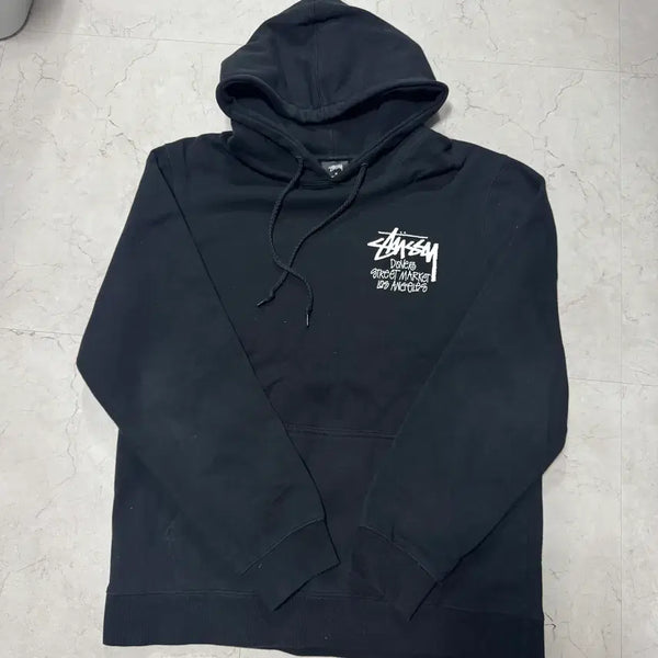 [BUNJANG] Stüssy Dover Street Market Hoodie Black / 스투시 도버스트릿마켓 후드티