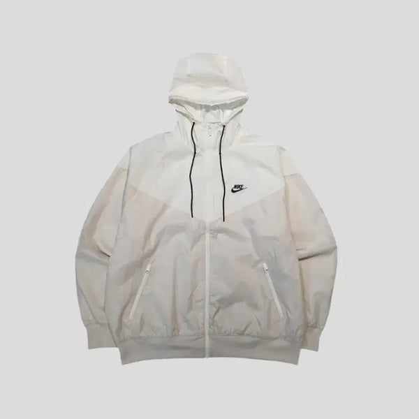 [BUNJANG] Nike Futura Logo Colorblock Windrunner Hoodie Beige/White/Black 2XL / 나이키 베이지 화이트 블랙 배색 퓨추라로고 윈드러너 후드 바람막이 2XL