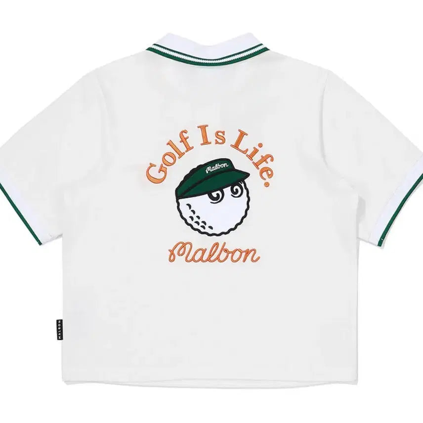 [BUNJANG] Malbon Golf 23 Women's Short Sleeve Polo T-Shirt XS / 말본 정품 골프 23년 여성 반팔 카라 티셔츠 XS