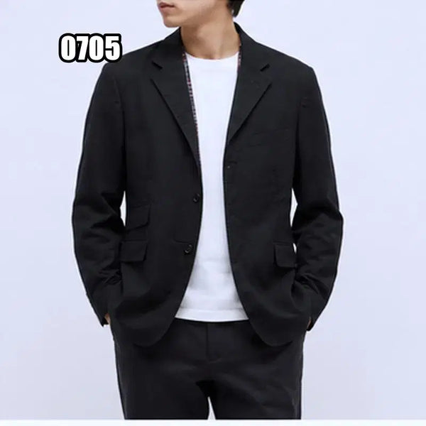 [BUNJANG] Burberry Black Label Leather Blazer Jacket / L 버버리 블랙라벨 레더 블레이저 자켓