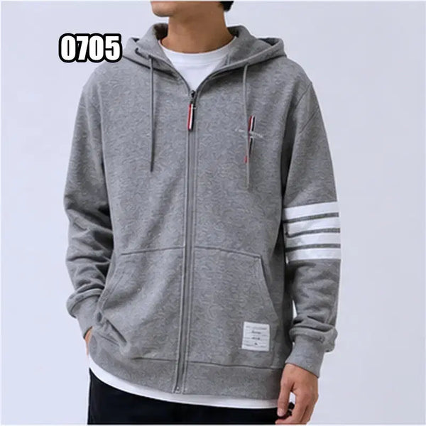 [BUNJANG] Thom Browne Classic Loopback Hoodie Zip-Up / L 톰브라운 클래식 루프백 후드 집업