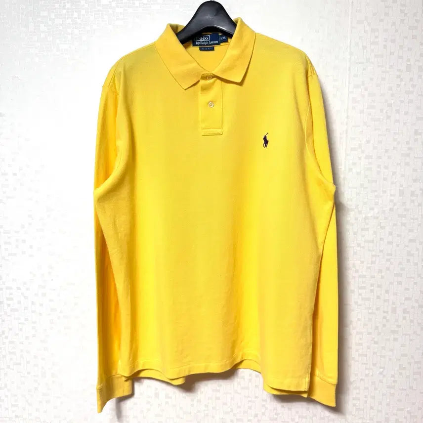 [BUNJANG] Polo Ralph Lauren Long Sleeve Polo Shirt Yellow XXL / [XXL,110]폴로랄프로렌 카라티 긴팔티 옐로우