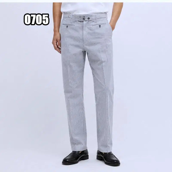 [BUNJANG] Thom Browne Classic Seersucker Trousers / 34) 톰브라운 클래식 시어서커 팬츠