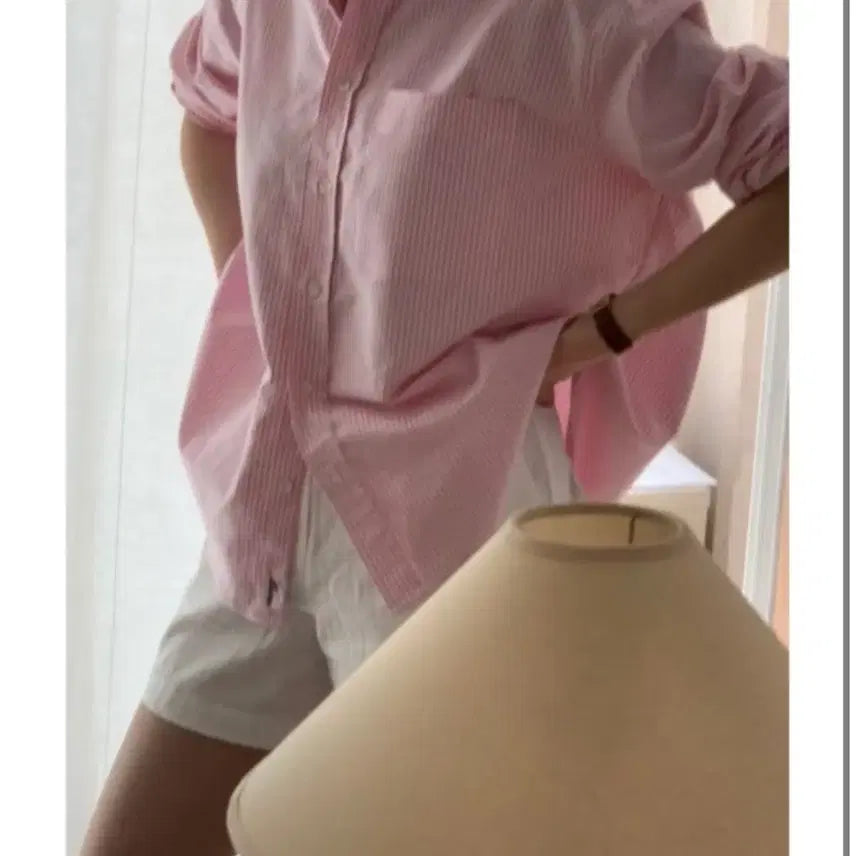 [BUNJANG] Mone Connect Pink Shirt / mone 모네 커넥트 핑크 셔츠