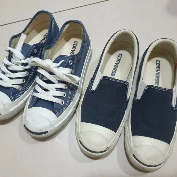 [BUNJANG] Converse Canvas Sneakers Navy Bundle Set / 컨버스 스니커즈 네이비 일괄