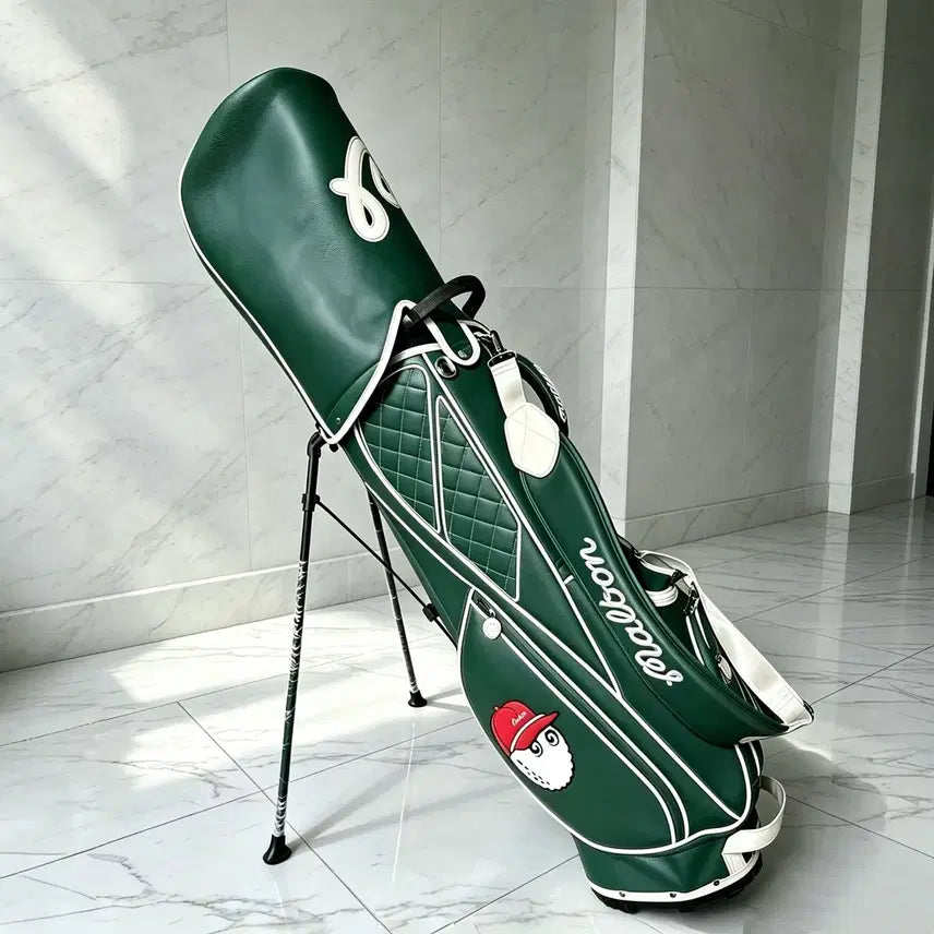 [BUNJANG] Malbon Golf Stand Bag Green / 말본 골프백 그린(새상품 당일국내발송)