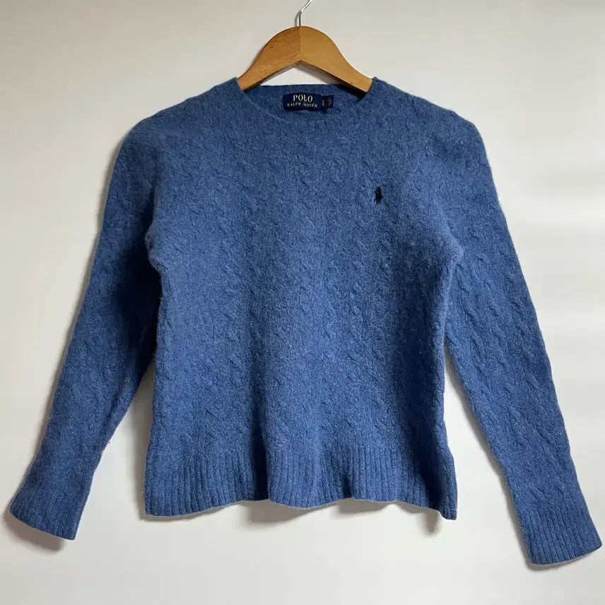 [BUNJANG] Polo Ralph Lauren Black Pony Cashmere Crop Knit Sweater XL / 폴로 랄프로렌 블랙포니 캐시미어 크롭 니트 스웨터 XL