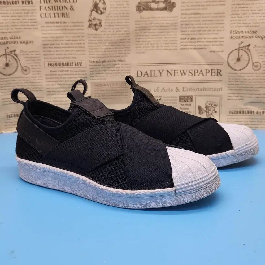 [BUNJANG] Adidas Superstar Women's Slip-On Shoes (230mm) / 아디다스 슈퍼스타 여성슬립온 230