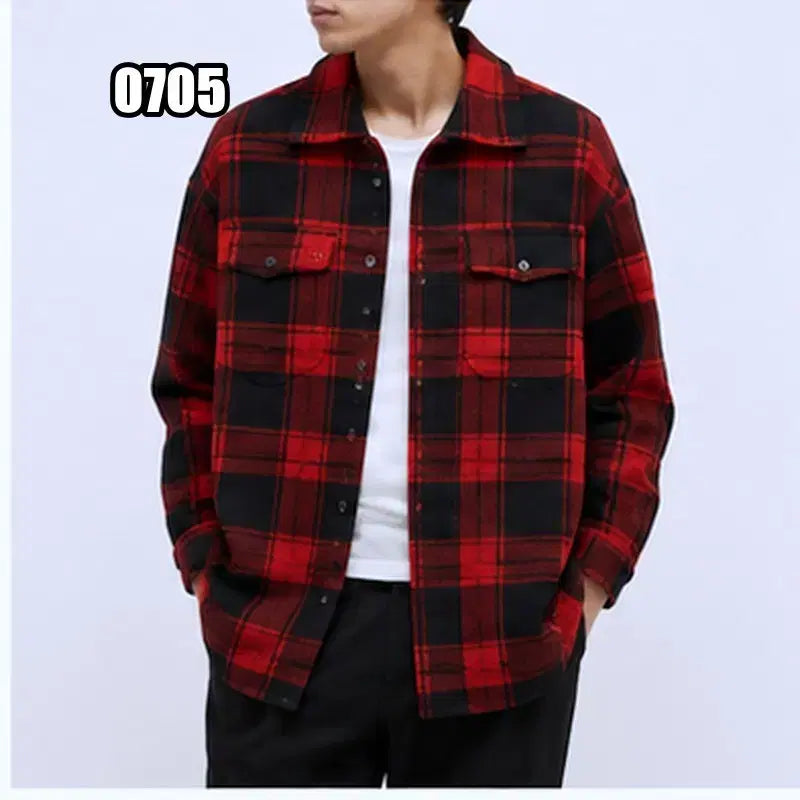 [BUNJANG] Off-White 14AW Arrow Wool Flannel Check Shirt Red 2XL / 2XL 오프화이트 14aw 애로우 울 플란넬 체크 셔츠 레드