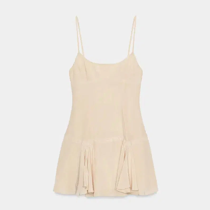 [BUNJANG] ZARA Embroidered Camisole Dress / [새상품] ZARA 자라 자수 캐미솔 원피스 (5107/301/696)