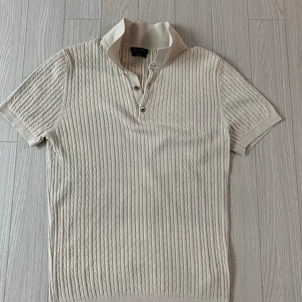 [BUNJANG] Massimo Dutti Extra Fine Knit Short Sleeve Top / 마시모두띠  엑스트라파인 니트반팔