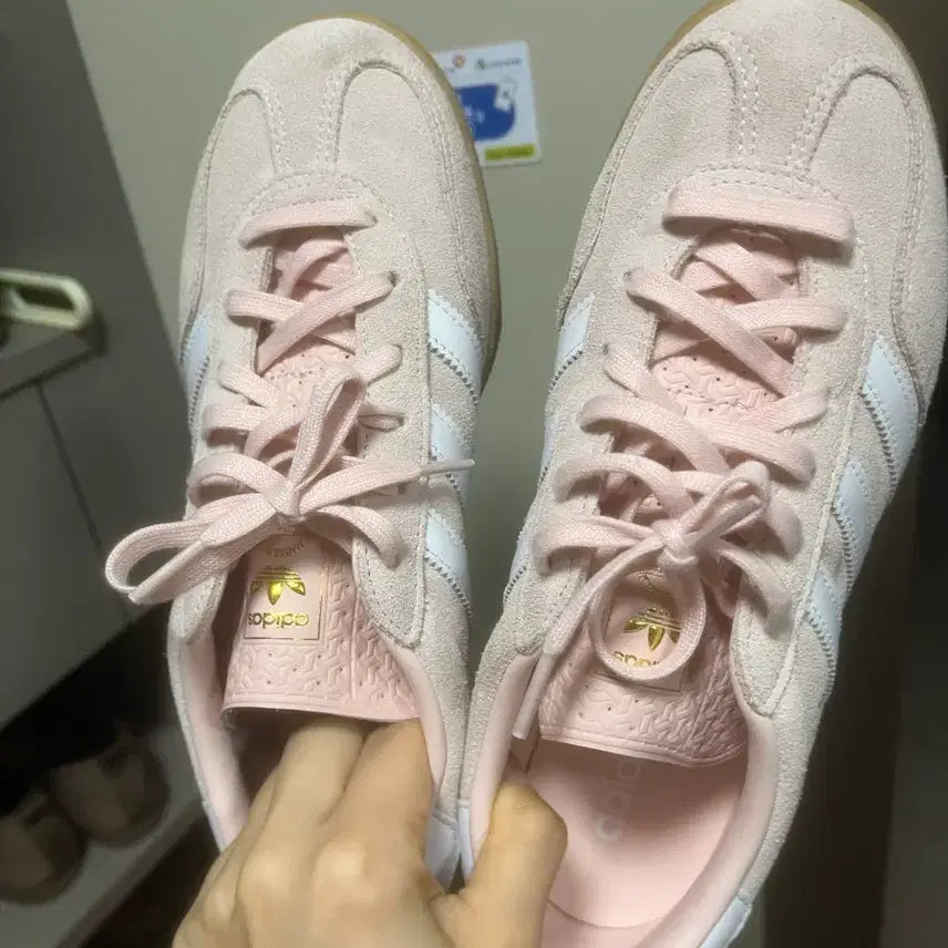[BUNJANG] Adidas Gazelle Light Pink Shoes / 아디다스 가젤 연핑크 250