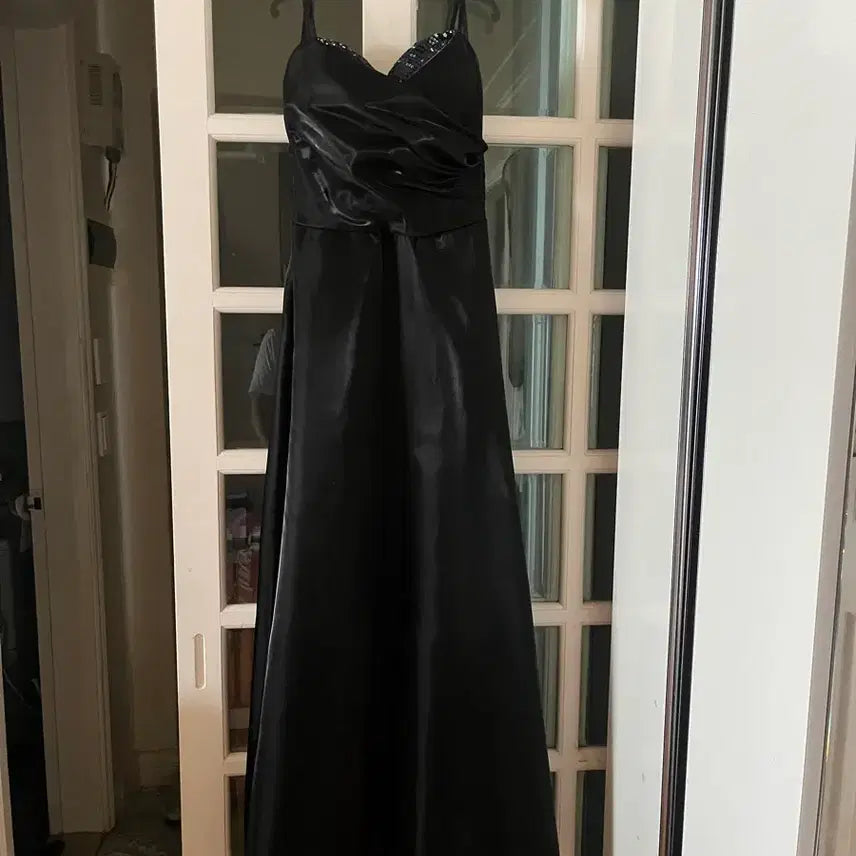 [BUNJANG] Black Long Dress (Size 66) / 블랙 롱 연주회,파티 드레스(66)