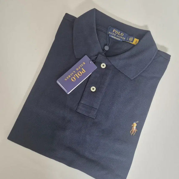 [BUNJANG] Polo Ralph Lauren Navy Collar T-Shirt Size L / 폴로 반팔 곤색 카라티 L (새상품)