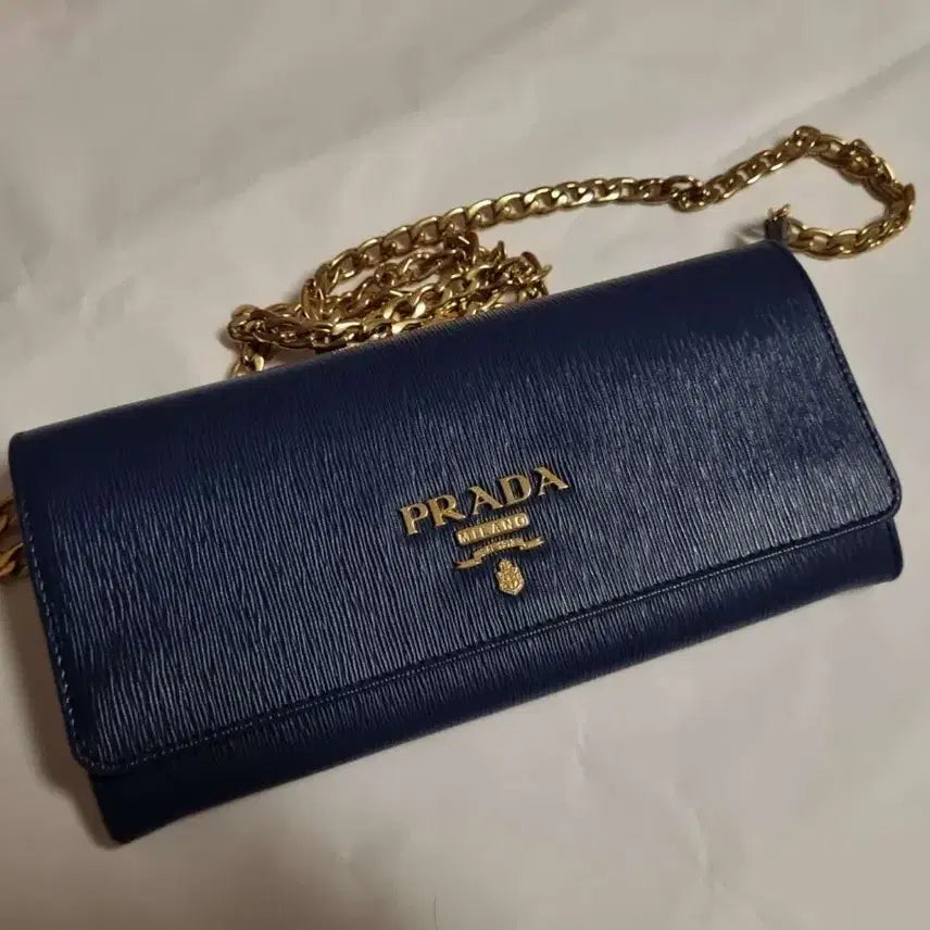 [BUNJANG] Prada 1BP290 Long Wallet Chain Crossbody Bag / 프라다 1BP290 장지갑 체인 크로스백