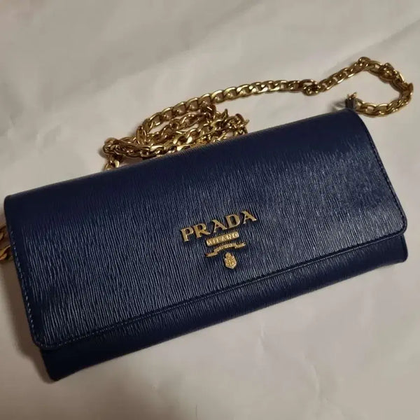 [BUNJANG] Prada 1BP290 Long Wallet Chain Crossbody Bag / 프라다 1BP290 장지갑 체인 크로스백