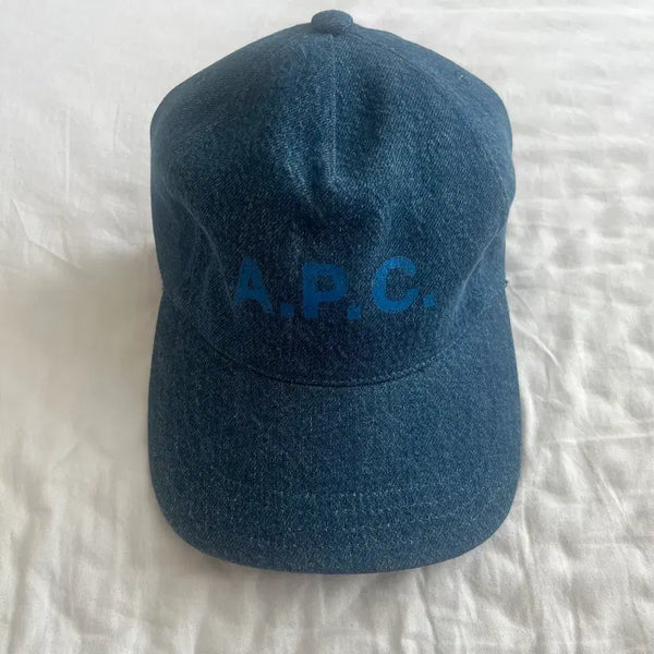 [BUNJANG] A.P.C. Eden Logo Denim Ball Cap (Size 56) / A.P.C. 에덴 로고 데님 볼캡 56 사이즈