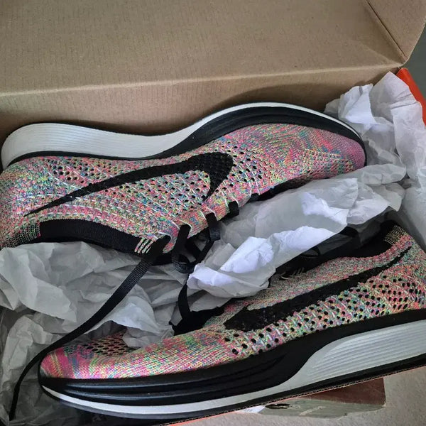 [BUNJANG] Nike Flyknit Racer Multicolor 260 / 나이키 플라이니트레이서 멀티컬러 260 1회착용