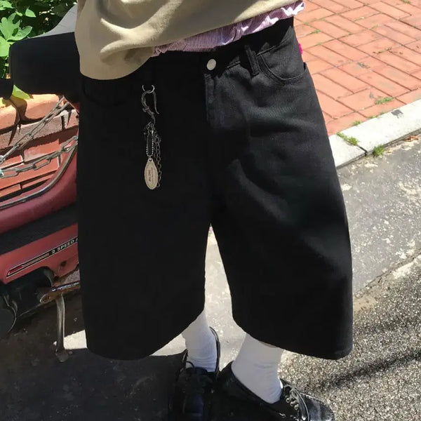 [BUNJANG] Brand Signature Bermuda Pants Black / XL] 시그니처 버뮤다 팬츠 블랙