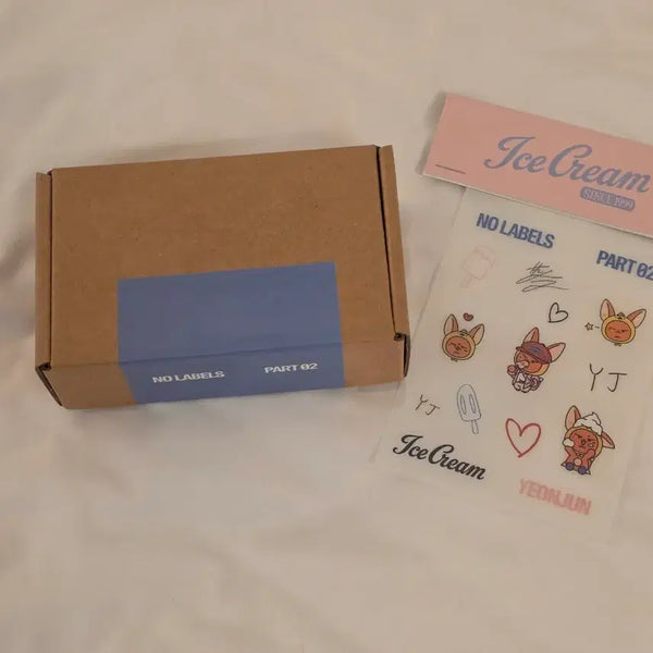 [BUNJANG] Yeonjun Ice Cream InkiGayo Lucky Draw Photocard Set / 연준 아이스크림 인가 역조공 키캡+스티커 일괄