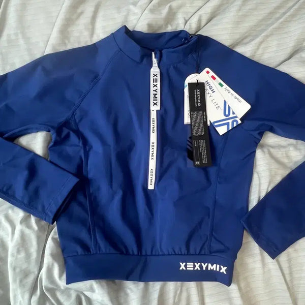 [BUNJANG] Xexymix Cropped Rash Guard Blue S / 새상품) 젝시믹스 크롭 래쉬가드 블루 s