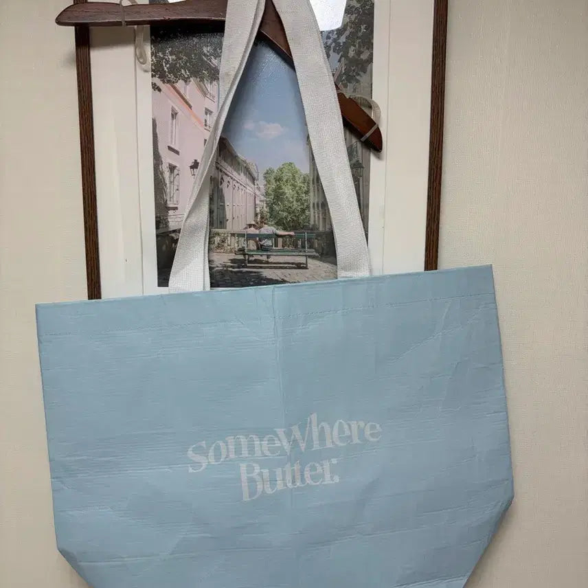 [BUNJANG] Somewhere Butter Taupoline Usable Bag Blue / 썸웨어 버터 타포린 유저블백 블루