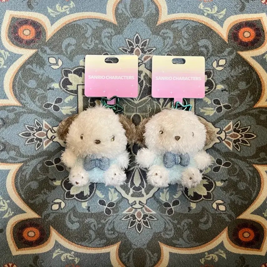 [BUNJANG] Sanrio Pochacco Sparkling Pastel 10cm Plush Keychain New / 산리오_포차코 반짝파스텔 10cm 인형 키링 새상품