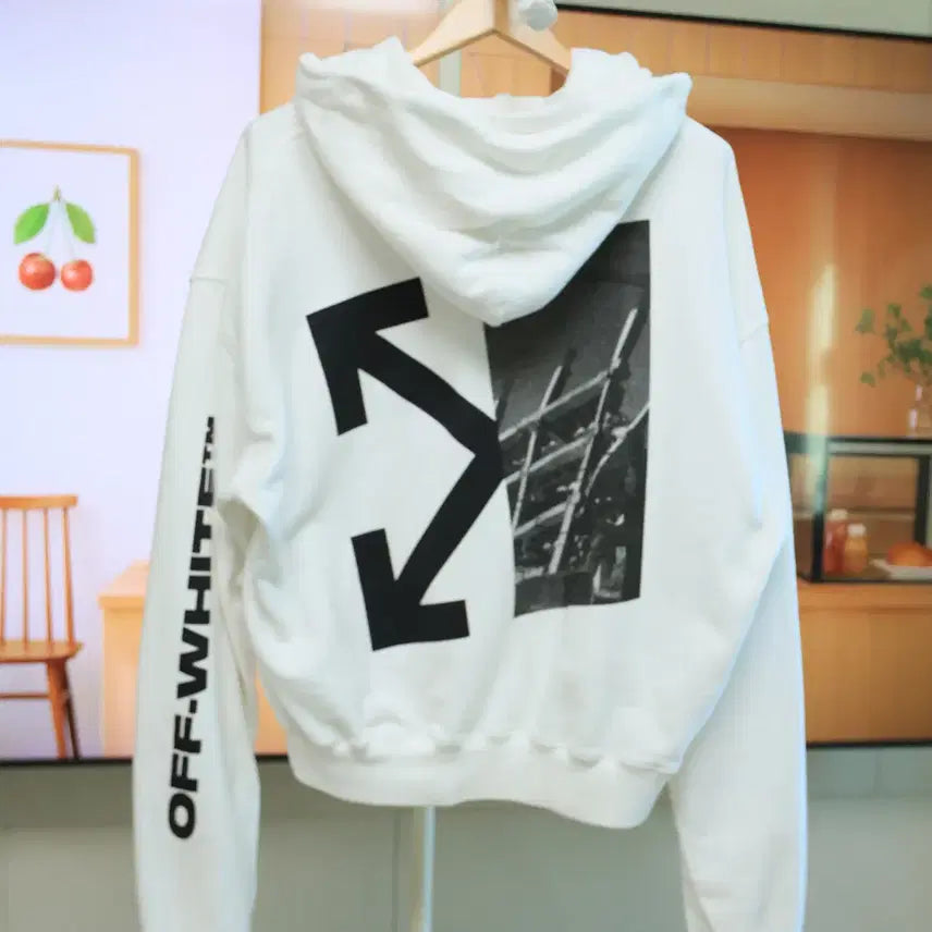 [BUNJANG] OFF-WHITE Arrow Graphic Cotton Hoodie / [ 정품 ] 오프화이트 후드 ,드라이 완료 후 바로 보관