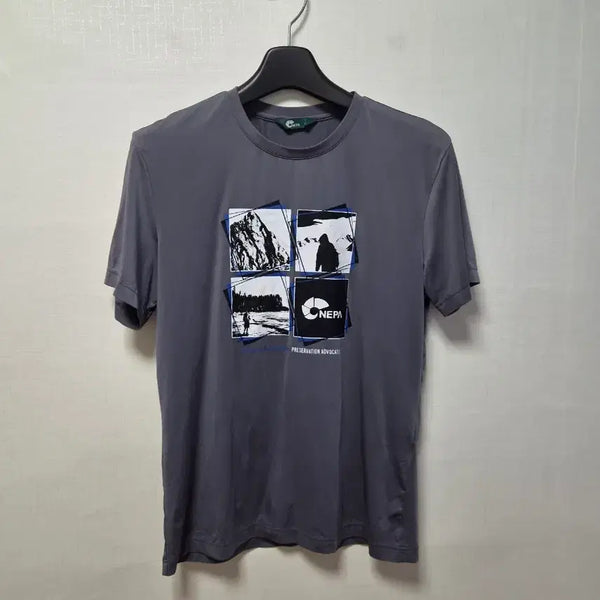 [BUNJANG] Nepa Men's Gray T-Shirt (Size 100) / 네파 반팔티 그레이 남성 100