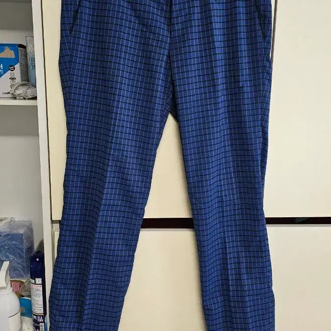 [BUNJANG] Fits Check Pattern Slacks Blue 30 / 피츠 체크 패턴 슬랙스 블루 30