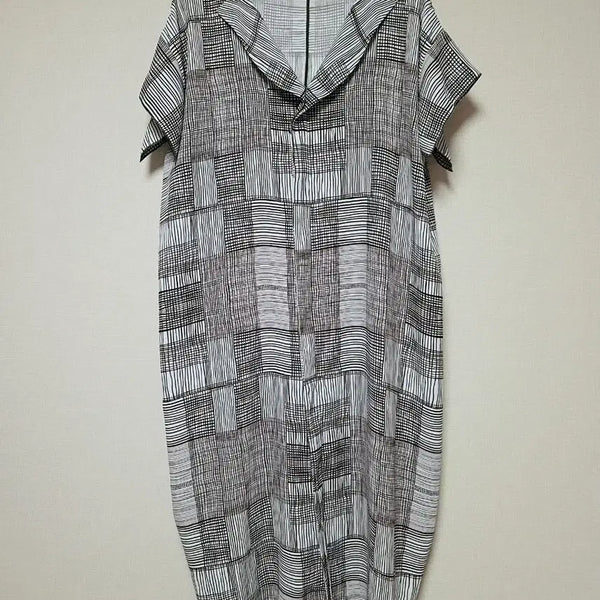 [BUNJANG] Leverage Patterned One-Piece Dress / 르베이지 패턴  원피스