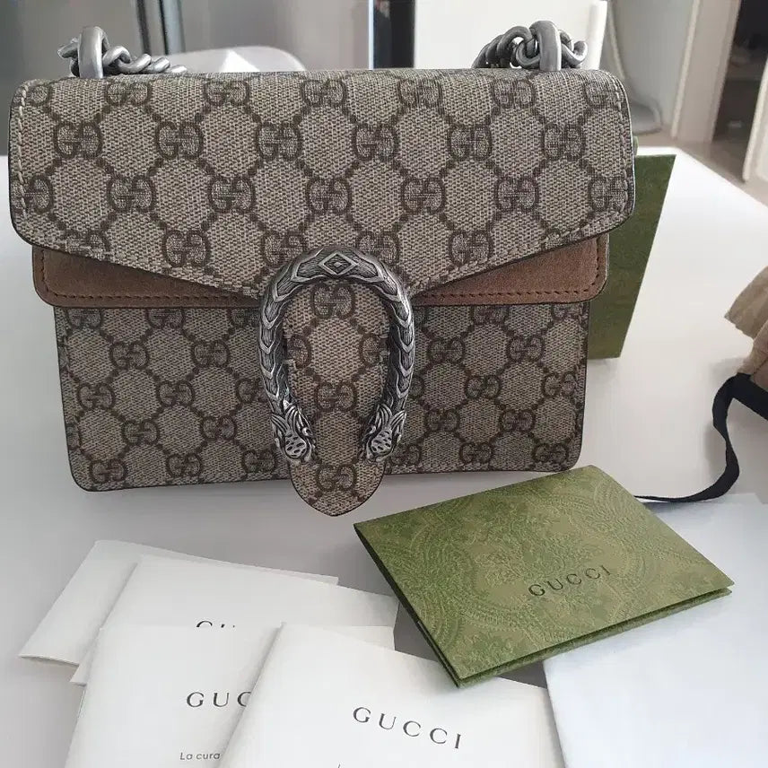 [BUNJANG] Gucci Dionysus Mini Shoulder Bag Beige / (여름휴가 할인 7/31까지) 구찌 디오니서스 미니 숄더백 베이지