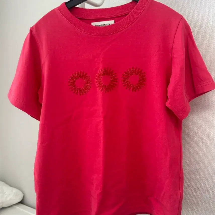 [BUNJANG] 999 Humanity Short Sleeve T-Shirt Pink / 999휴머니티 반팔 pink