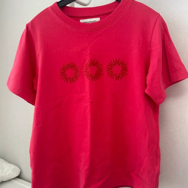 [BUNJANG] 999 Humanity Short Sleeve T-Shirt Pink / 999휴머니티 반팔 pink